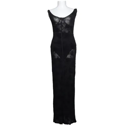 Maxi dress (Black) from ASOS Design Elastane, Polyamide, Polyester