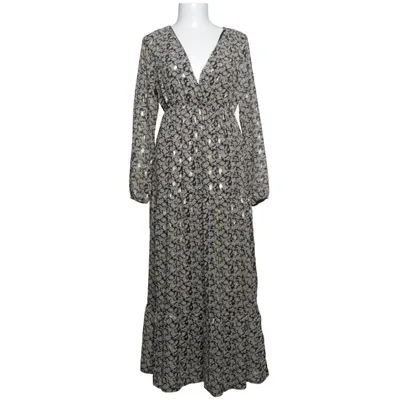 Robe longue (Noir, Or, Blanc) de Lilie Rose Polyester