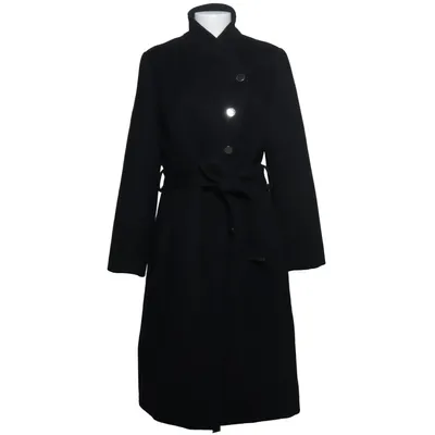 Coat (Black) from Apart Polyester, Wool