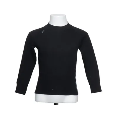Pull-over (Noir) de Merino Laine de mouton, Polyamide