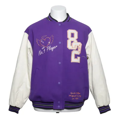 Varsity jacket (Purple, Black, White) from Divided by H&M Polyester, Polyurethane
