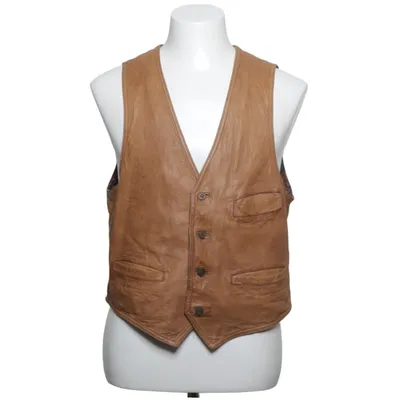 Gilet en cuir (Marron)