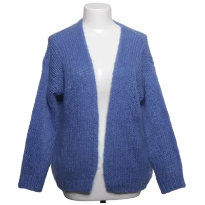 Cardigan (Blue) from NT Fashion Acrylic, Mohair, Polyamide