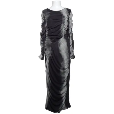 Maxikjole (Sort, Grå) fra Copenhagen Muse Elastan, Polyester, Viscose