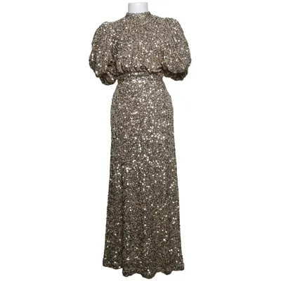 Cocktailjurk (Goud) van Rotate Elastaan, Gerecycled polyester