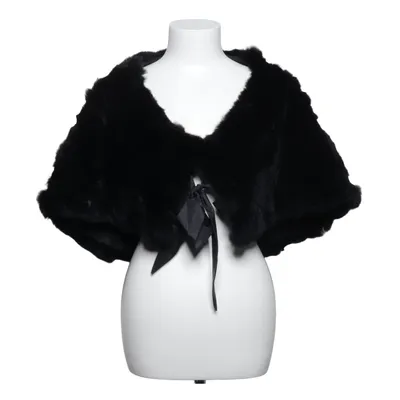 Cape (Svart) från Hollies Bomull, Polyester, Kaninpäls