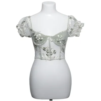 Corset (Green) from Romwe Elastane, Polyester