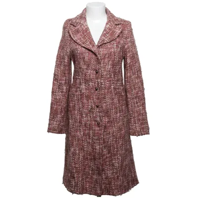 Coat (Pink, Brown, White) from Sinéquanone Acetate, Acrylic, Wool