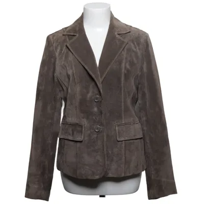 Leren blazer (Bruin) van Rock'n Blue Leer, Polyester