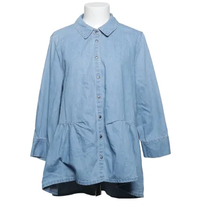 Denim blouse (Blauw) van ONLY Carmakoma Katoen