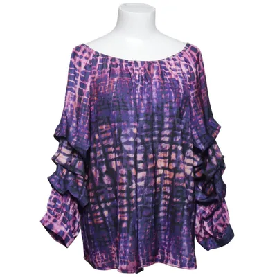 Blouse (Purple, Pink, Black) from Minouu Viscose