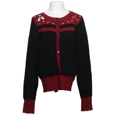 Cardigan (Zwart, Rood) van Voodoo Vixen Nylon, Viscose