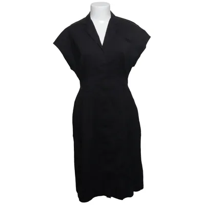 Dress (Black) from Theory Cotton, Elastane, Polyamide