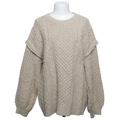 Pull-over (Beige) de Norr Coton, Laine de mouton, Polyamide