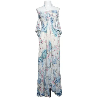 Maxi jurk (Wit, Blauw, Roze) van My Collection Viscose