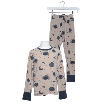 Pyjamas (Beige, Blå, Flerfärgad) från Polarn O. Pyret Elastan, Ekologisk bomull