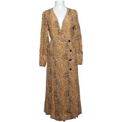 Maxi dress (Yellow, Black) from Ganni Viscose