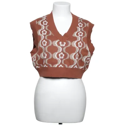 Slipover (Brun, Vit, Beige) från Sun-deh Bomull, Elastan, Polyamid, Ull