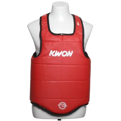 Chest protector (Black, Red) from Kwon