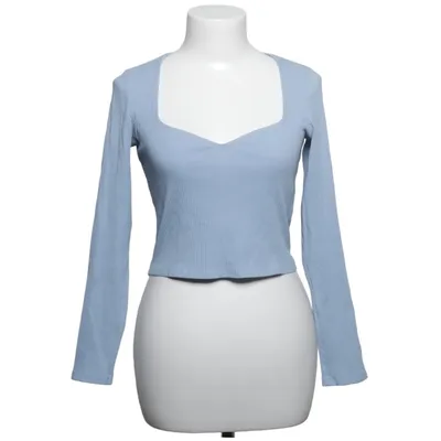 Crop top (Blauw) van Monki Katoen, Elastaan