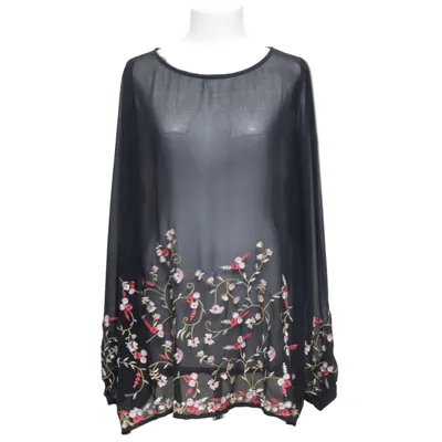 Blus (Svart, Flerfärgad) från Indiska Polyester