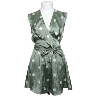 Jumpsuit (Green, White) from Zara Basic Polyester