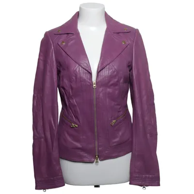 Bikerjacke (Lila) von Madeleine Leder, Polyester