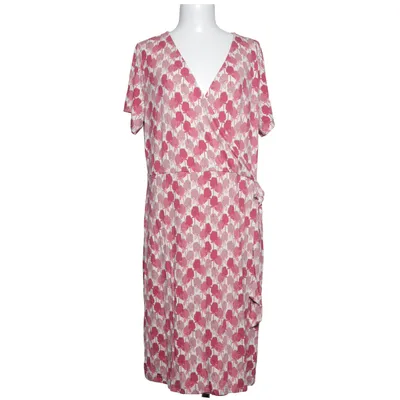 Robe portefeuille (Rouge, Blanc) de Qiero Élasthane, Viscose