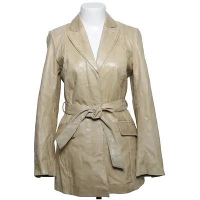 Leren jas (Beige) van Montgomery Leer, Polyester