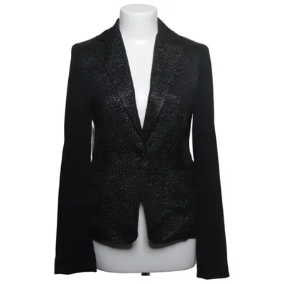 Blazer (Noir) de Sacks Coton, Élasthane, Fibre métallique, Polyester, Soie, Viscose, Laine