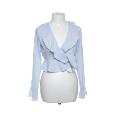 Wikkelblouse (Blauw) van Boohoo Elastaan, Polyester