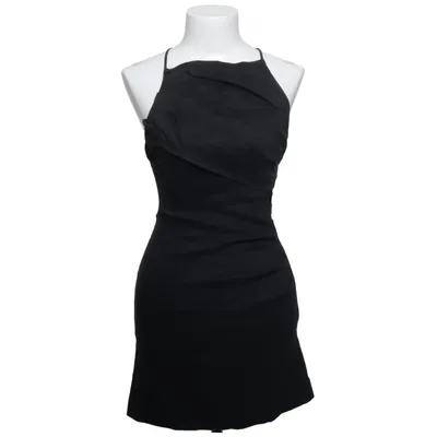 Dress (Black) from Zara Elastane, Linen, Polyamide