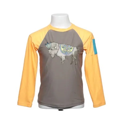 Lange mouwen shirt (Grijs, Oranje) van Sunuva