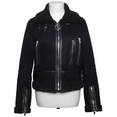 Shearlingjacka (Svart) från Zara Woman Outerwear Bomull, Polyuretan, Viskos