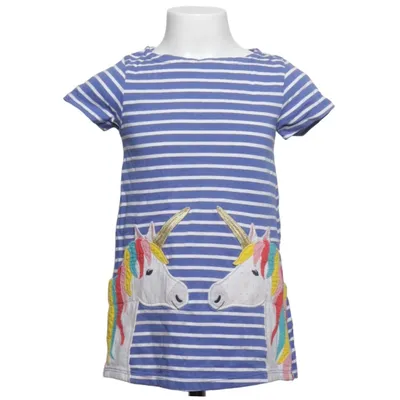 Jurk (Blauw, Wit, Meerkleurig) van Mini Boden Katoen