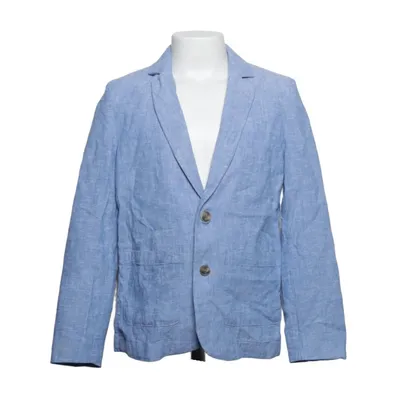 Blazer (Bleu) de H&M Lin, Coton, Polyester