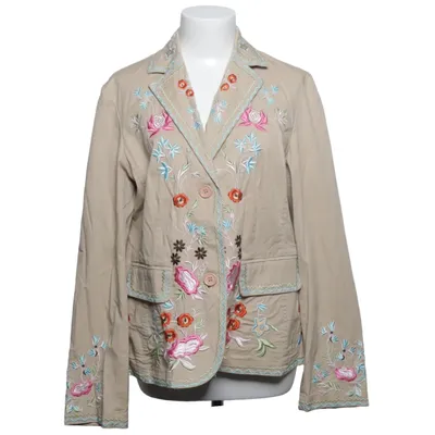 Blazer (Beige, Flerfarvet) fra Adagio Bomuld, Elastan