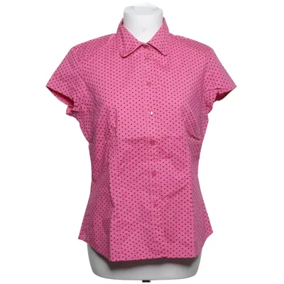 Kortärmad skjorta (Rosa, Svart) från Trend.dk Bomull, Elastan