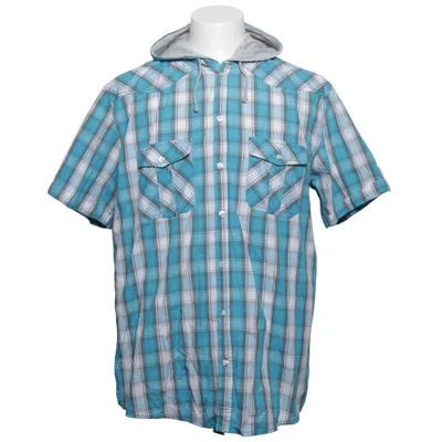 Short sleeve shirt (Blue, White, Gray) from 1982 Cotton