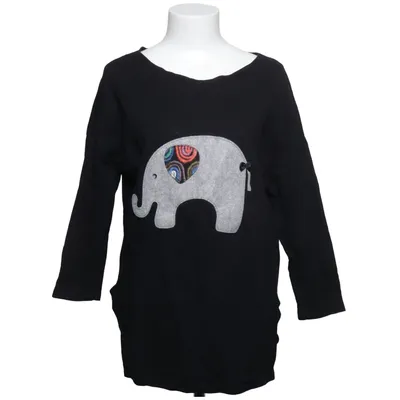 T-shirt à manches longues (Noir) de By o la la..! Coton, Élasthane
