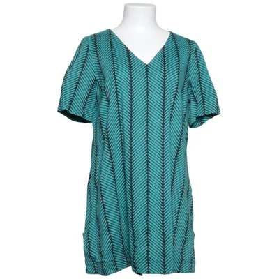 Klänning (Turkos, Svart) från Jordnära Bomull