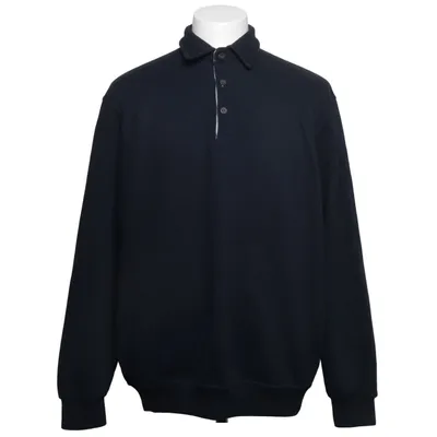 Sweatshirt (Blå, Hvid) fra Allan Clark Bomuld, Polyester