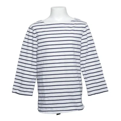 T-shirt à manches longues (Blanc, Bleu) de Johnnie B Coton