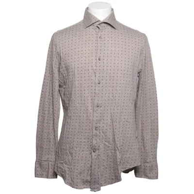 Shirt (Beige, Blue) from Circle of Gentlemen Cotton