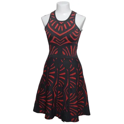 Jurk (Grijs, Rood) van Parker Polyamide, Polyester, Viscose