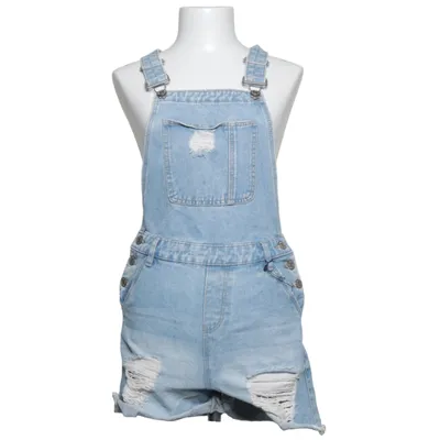 Dungaree shorts (Blue) from Denim Co Cotton