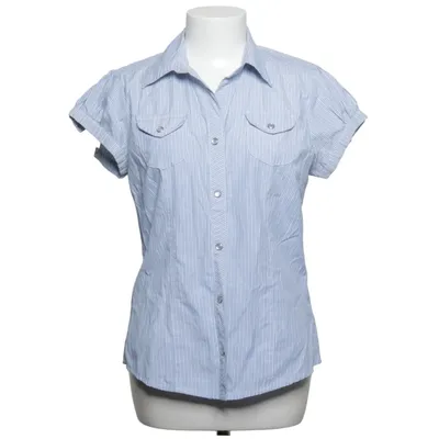 Short sleeve shirt (Blue, White) from East West Cotton, Polyester