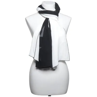 Sjal (Sort, Hvid) fra Merrytime Polyester, Viscose