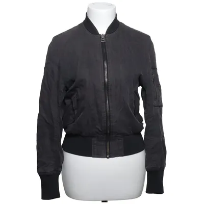 Bomber jacket (Black) from Acne Studios Cotton, Cupro, Elastane, Polyester, Viscose