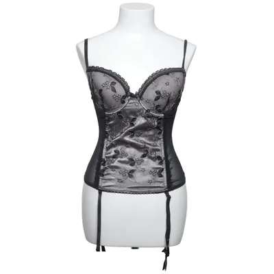 Corset (Black, Gray) from Ellos Elastane, Polyamide, Polyester